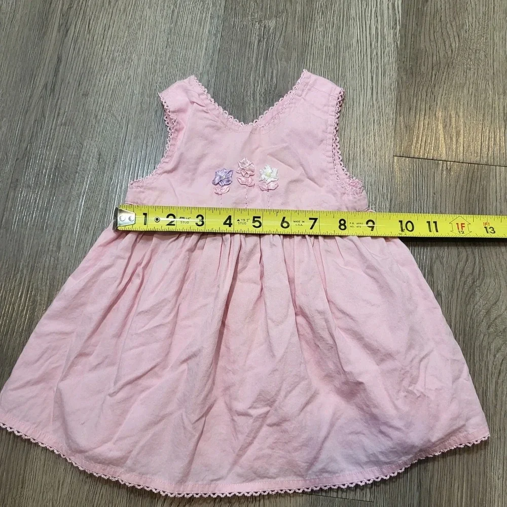Vintage Y2K Children's Place Baby Pink Dress Size 0-3 Months